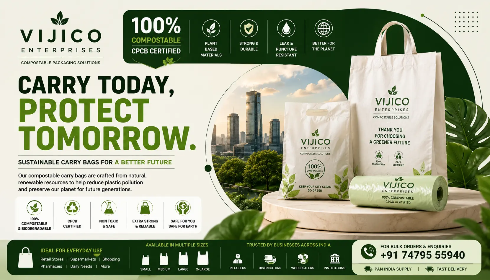 Bulk Compostable Packaging Supplier India