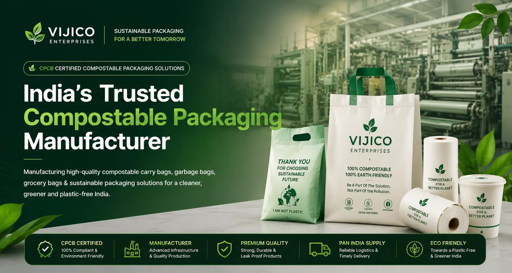 Compostable Bags Manufacturer In India
