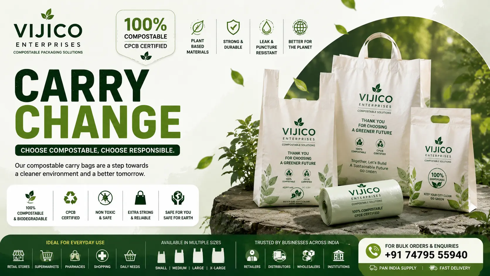 Compostable Bags Manufacturer India